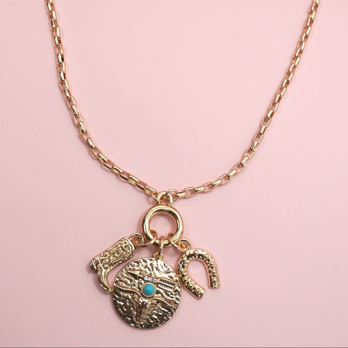 Saddle Up Charm Necklace