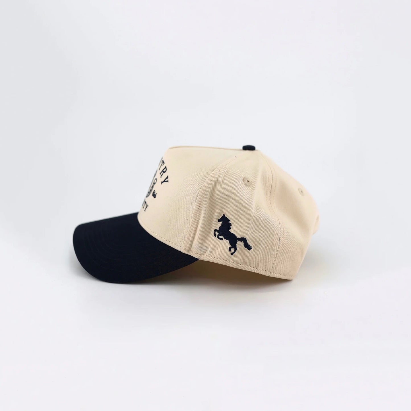 Country Liberty "Lucky You" Natural Navy Two-Tone Hat