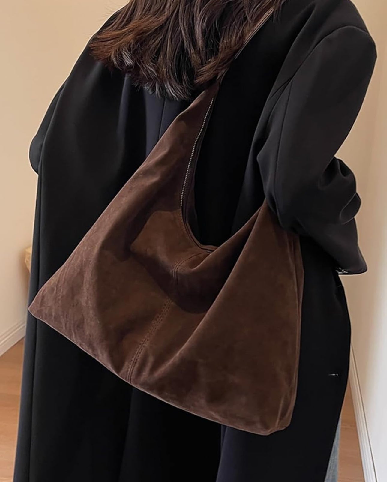 The Sienna Dusk Slouchy Faux Suede Tote