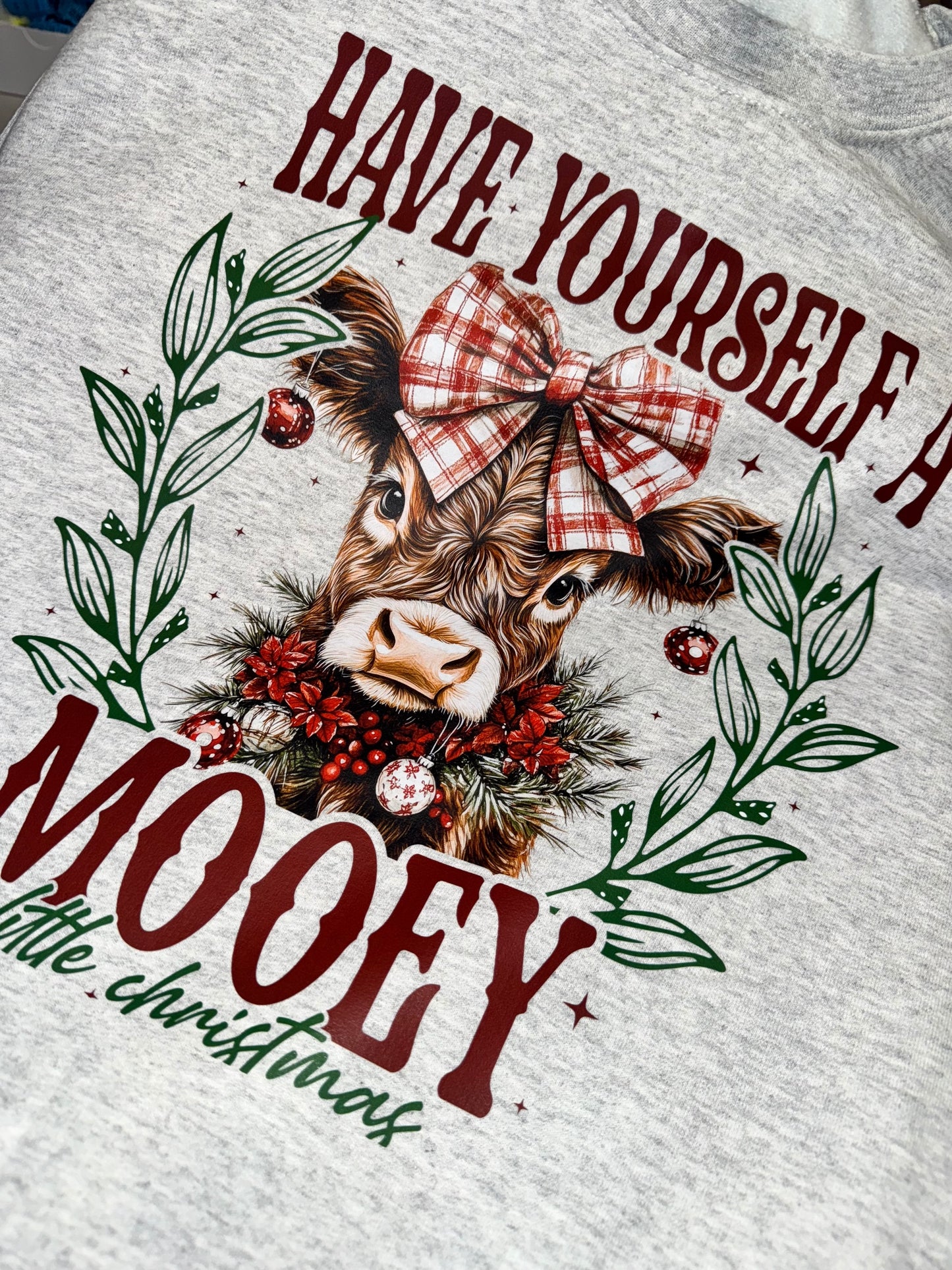 Have Yourself a Mooey Little Christmas Graphic Crewneck