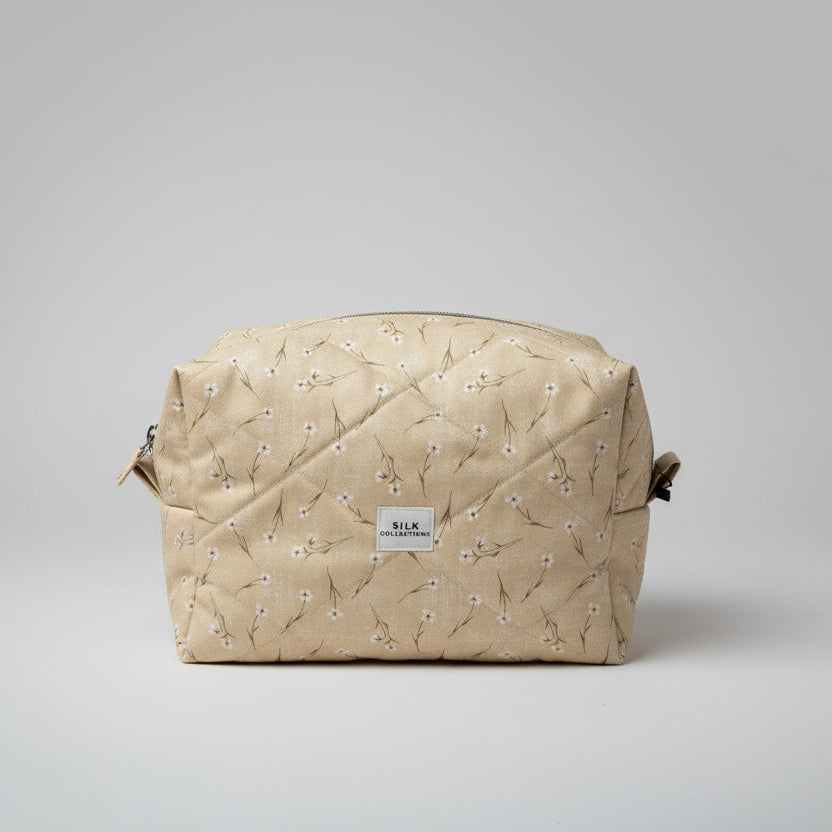 Butter Bloom Quilted Cosmetic Bag