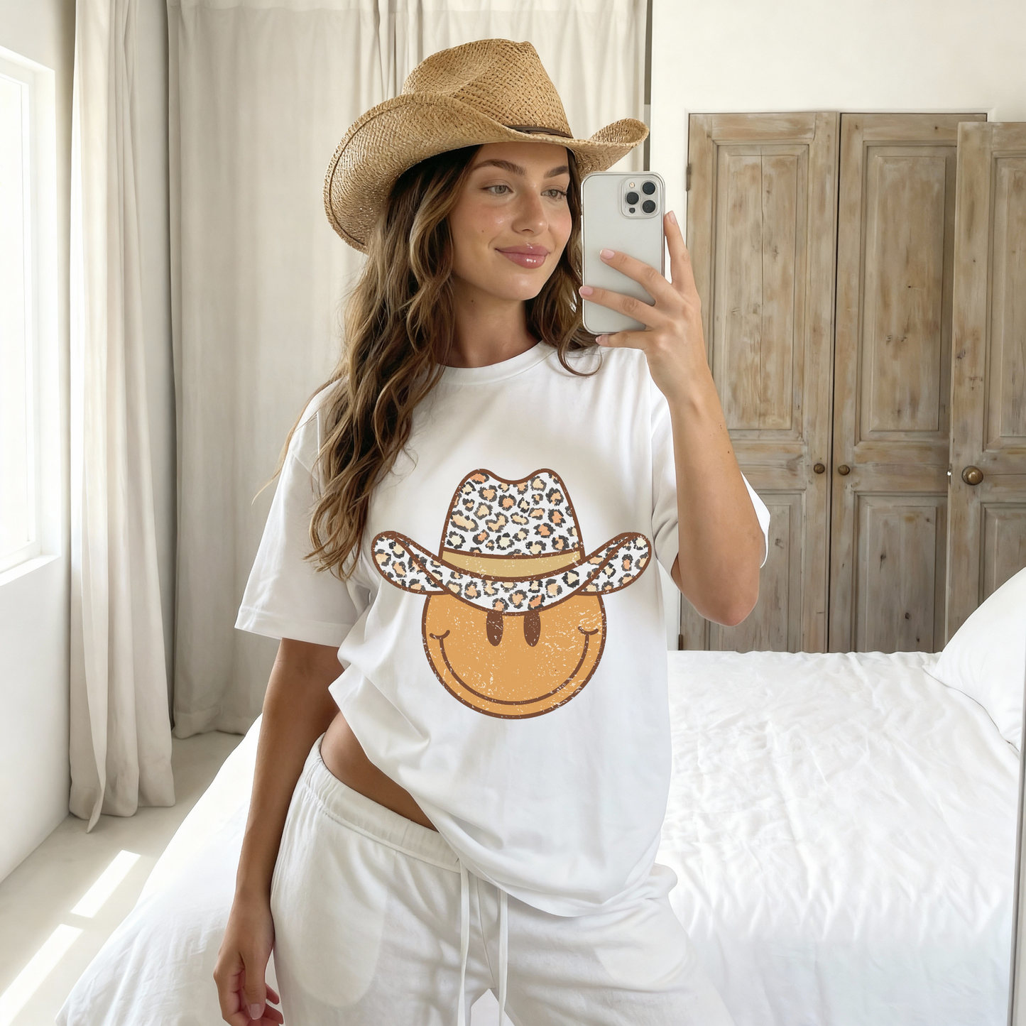 Wild West Happy Face Graphic Tee (Pre-Order Item)