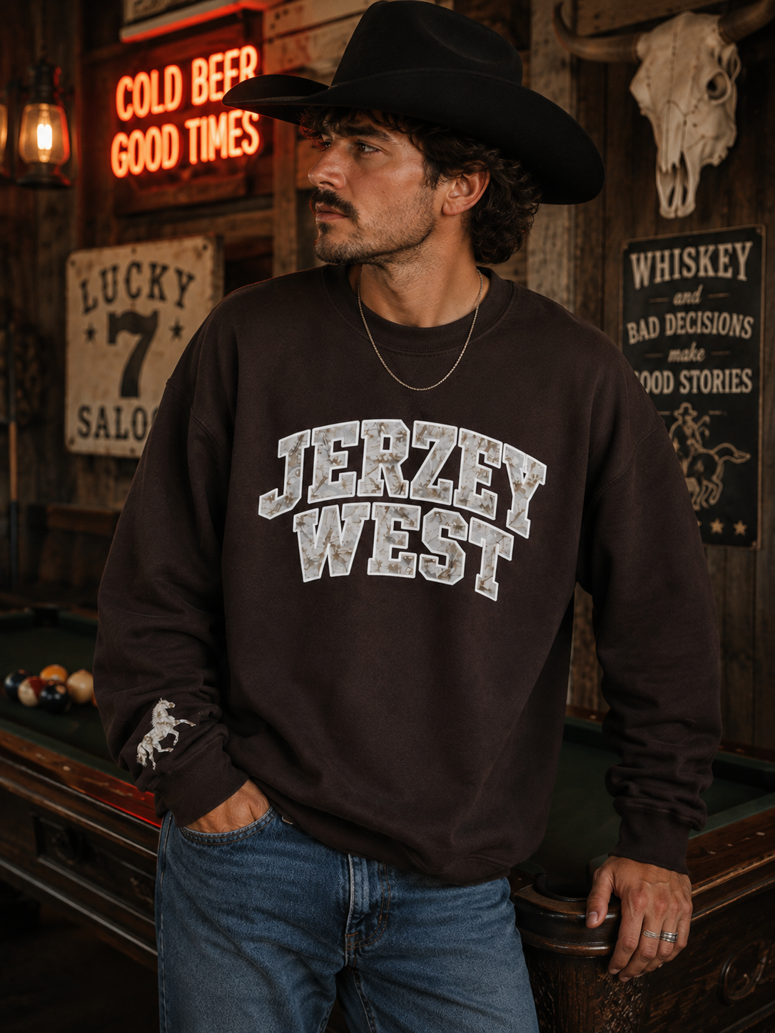 Jerzey West Graphic Crewneck