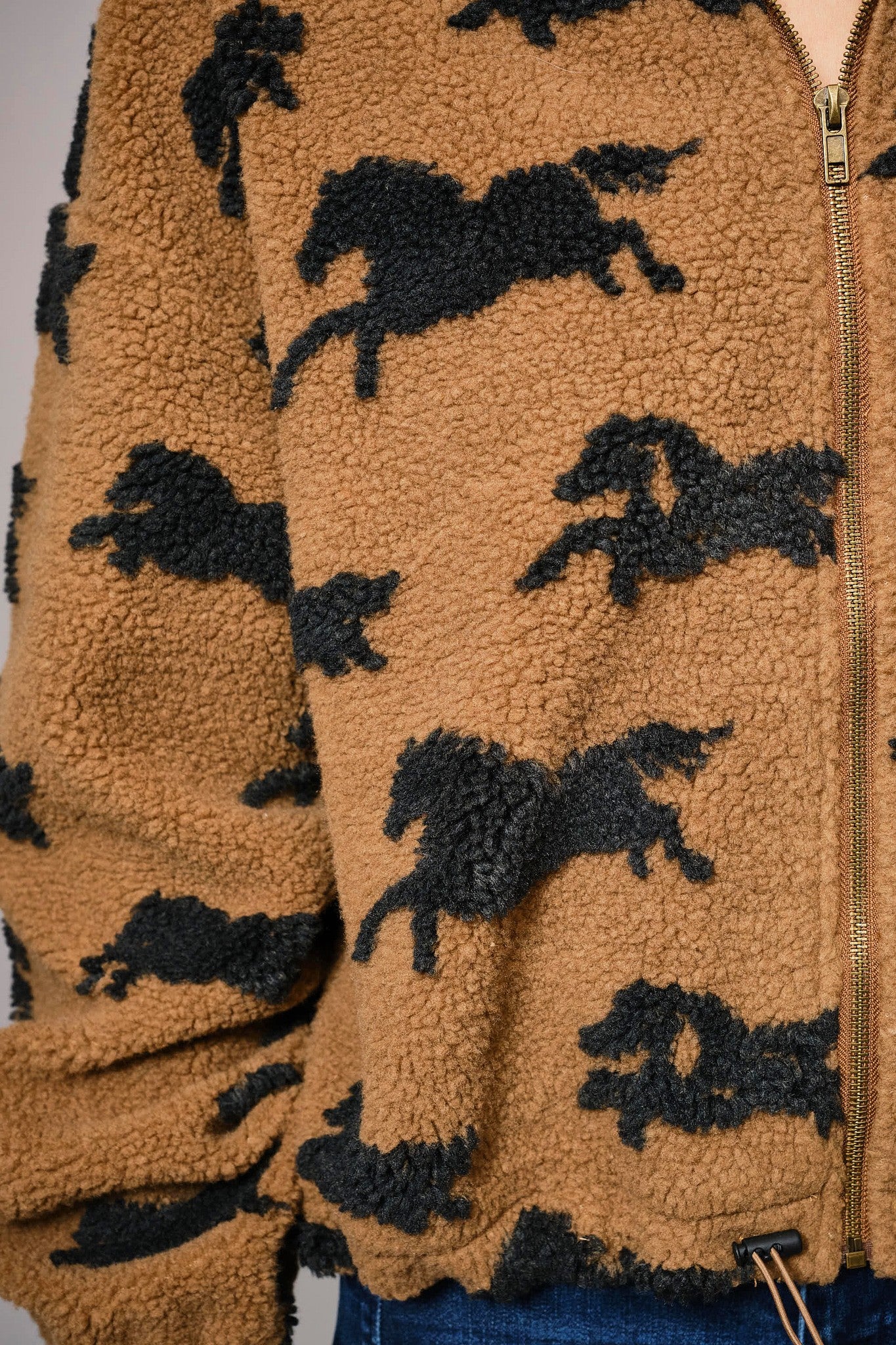 Crazy Horse Sherpa Zip up Jacket