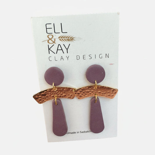 Ell & Kay Clay Designs - Moon Drop Earrings
