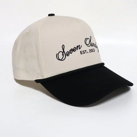 Seven Sundays Trucker Hat - Black/White